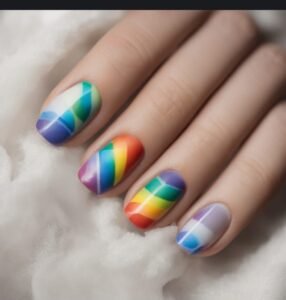 Rainbow Nail Design and Art 