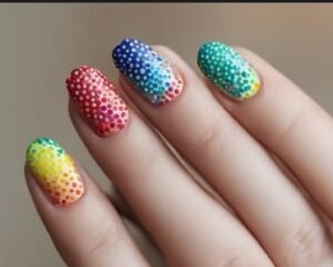 Rainbow Nail Design and Art 