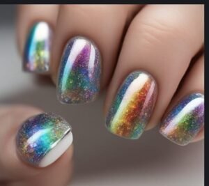 Rainbow Nail Design and Art 